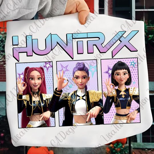 Huntrix Six Seven 6 7 , K-pop Demon Hunters Clipart, Sublimation K-pop Shirt, Trending Meme