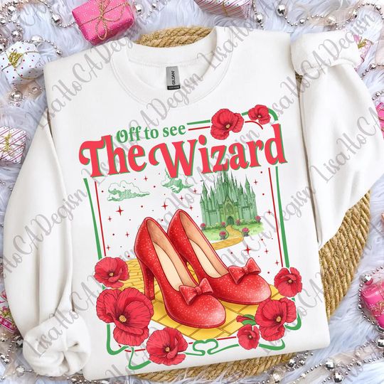 Off To See The Wizard Sweatshirt Yellow Brick Road Wizard of Oz Shirt