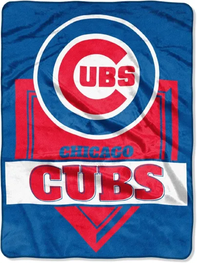 Chicago Cubs Plush Blanket, Soft & Warm
