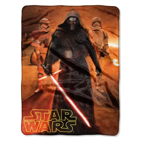 Discover Star Wars Throw Blanket - Soft Fluffy & Warm - 60"x80" - Kilo Ren