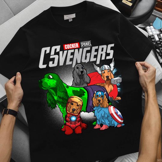 Discover Marvel Avengers Cocker Spaniel CSvengers shirt, Cocker Spaniel Dog Tee, Cocker Spaniel Gift, Cocker Spaniel Mom, Cocker Spaniel Dad