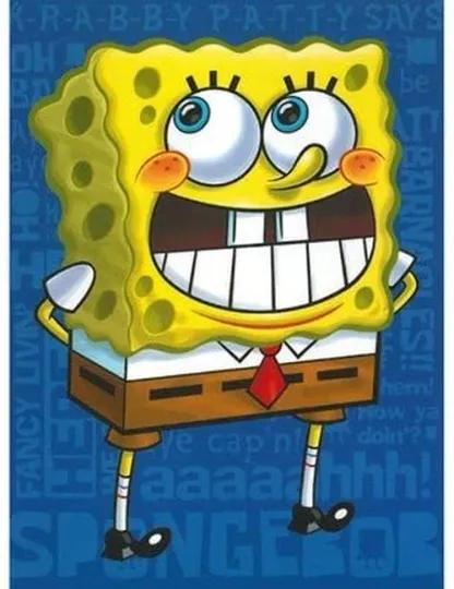 Spongebob Plush Blanket, Soft & Warm