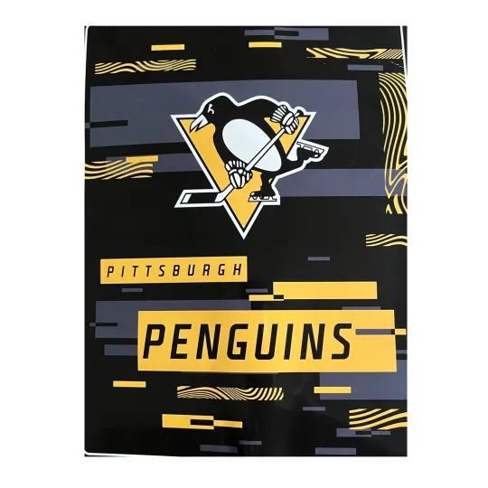 Discover Pittsburgh Penguins Plush Blanket, 60”x80” - Warm & Soft NHL Blanket
