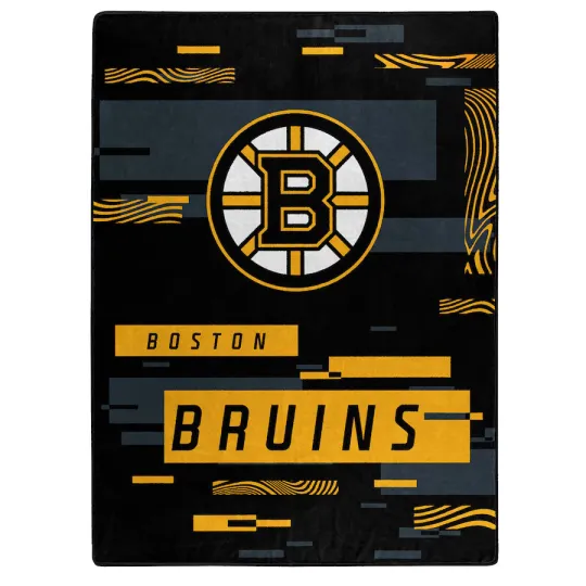 Discover Boston Bruins Plush Blanket, 60”x80” - Warm & Soft NHL Blanket