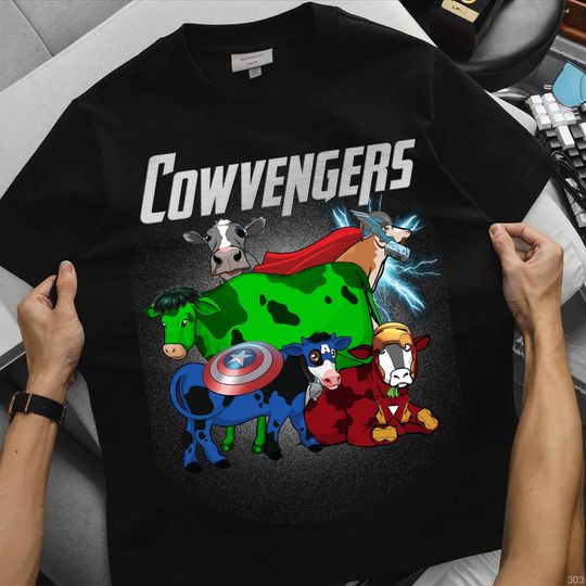 Discover Marvel Avengers Cow Cowvengers Shirt, Cow Lover Shirt, Funny Cows Shirt, Farm Lover Shirts, Cow Girl Shirt, Western Shirt