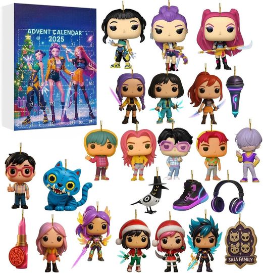 Discover Acrylic Advent Calendar Blind Box Christmas 2025, 24-Day Countdown Decor, 3D Toy Shapes for Kids and Teens