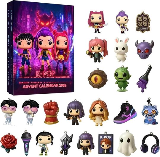 Discover Acrylic Advent Calendar Blind Box with Keychain 24-Day Christmas and Halloween Countdown for Adults and Teens