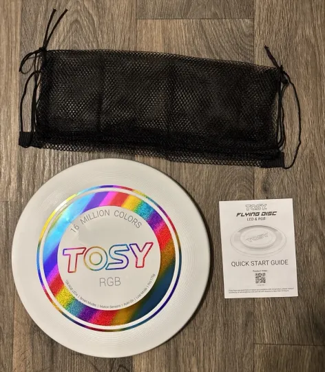 Discover TOSY Ultimate Flying Disc Frisbee 11" - 16 Million RGB Rechargeable White NEW