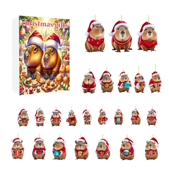 Discover Christmas Advent Calendar 2025, 24 Day Countdown Calendar Capybara Blind Box