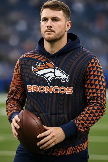 Broncos Tribal Design Hoodie