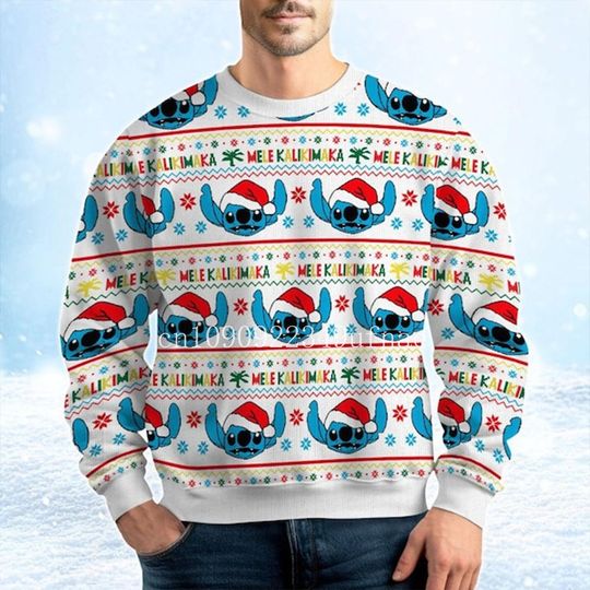 Discover 2025Disney  Christmas Sweater Men's Womens 3d Ugly Sweater Mickey Ugly Christmas Sweater Anime Xmas Gifts Sweater