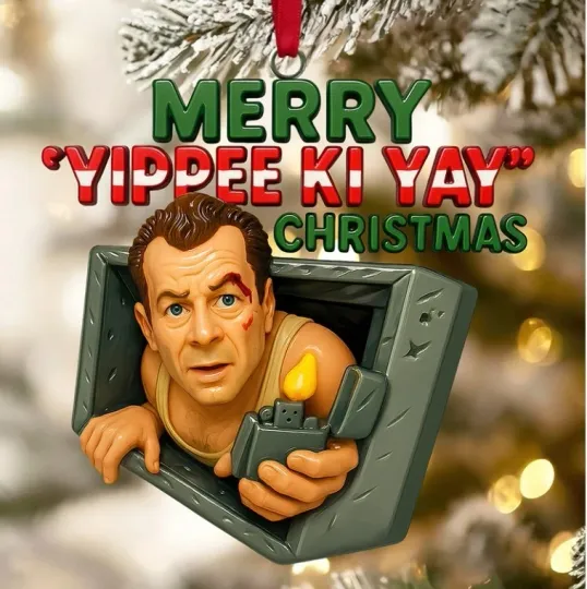 Discover Classic Christmas Tree Ornament 2d flat Acrylic 3.5 inch x 3.5 inch Gift For Fri