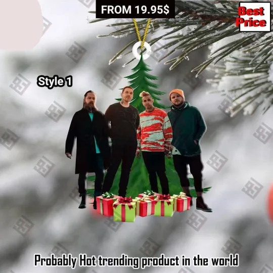 Discover 2D FLAT shine down Christmas Ornaments