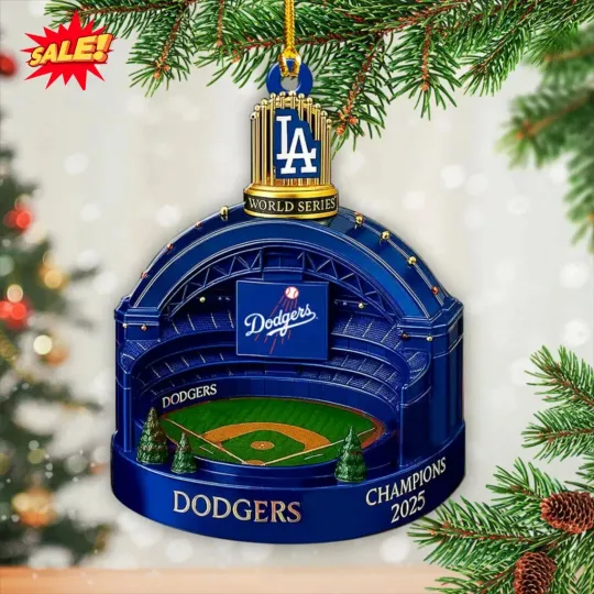 Discover Los Angeles Dodger World Series 2025 Classic Ornament M18
