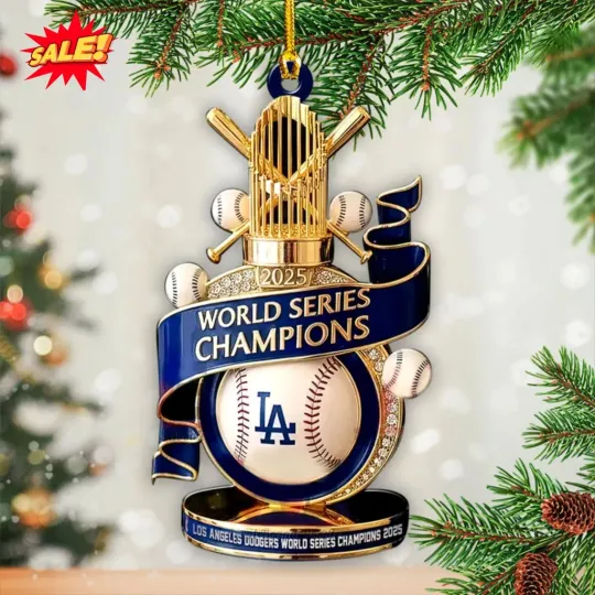 Los Angeles Dodger World Series 2025 Classic Ornament