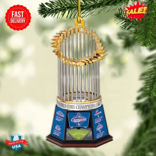 Los Angeles Dodger World Series 2025 Acrylic Ornament