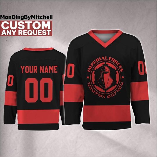 Discover Personalize Star Wars Royal Guard Dark Side Hockey Jersey, Kid Adult Matching Hockey Jersey, Gift for Star Wars Fans