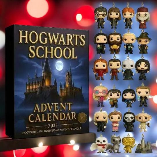 Discover Acrylic Advent Calendar Blind Box - Magical Wizard School 28th Inspired 2025, 24-Day Countdown Surprise Gift