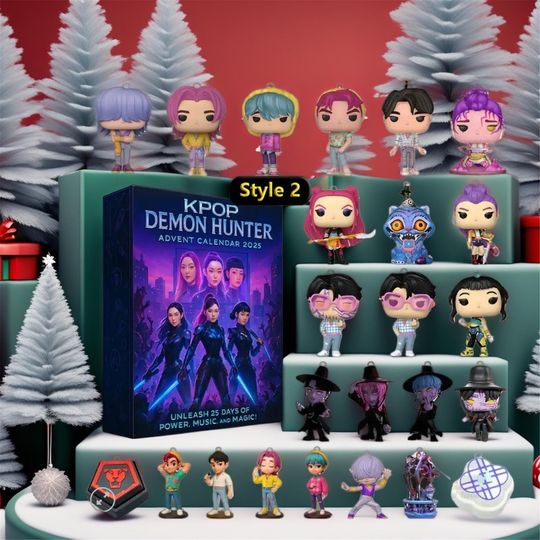 Discover 2025 Demon Hunters Advent Calendar ,KPOP Christmas Advent Blind Box ,24 Day Countdown Gift, Christmas Gift