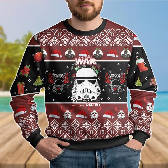 Discover Star Wars Ugly Christmas Sweater, Stormtrooper Ugly Sweater, Disney Movie Xmas Sweater, Merry Sithmas Christmas Shirt, Darth Vader
