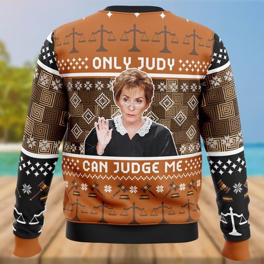 Discover Judge Judy Ugly Christmas Sweater, Only Judy Can Judge Me Sweater,Funny Tv Series, Xmas Season Movie Tee, Xmas Holiday Gift