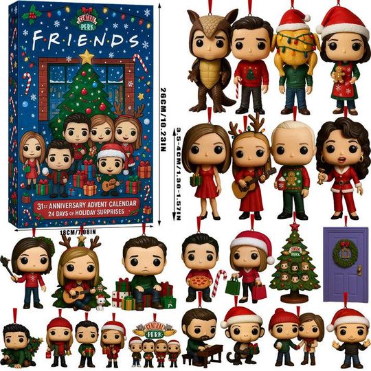 Discover Friends Anniversary Advent Calendar, Chistmas Gift For Movie Lovers, Movie Character, Gift For Her Women, Gift For Fan Movie
