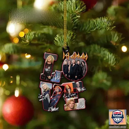 Discover Def Leppard Love Christmas Ornament Acrylic Funny Ornament