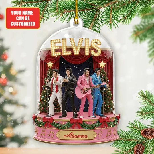 Discover Personalized Elvis Presley Acrylic Christams Ornament Acryli
