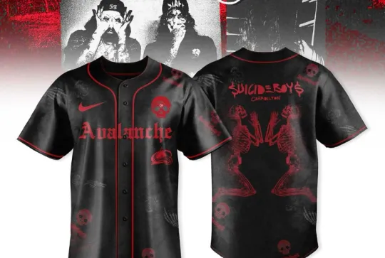 Discover Colorado Avala-nche x Suicideb0ys Grey Day Tour 2025 Jersey