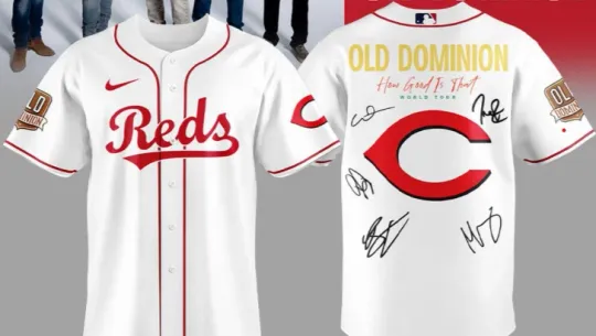 Discover Reds x Old Dominion How Good Is That World Tour Baseball Jersey
