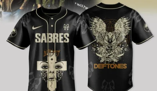 Discover Buffalo Sab-res x Deftone - Tour 2025 Baseball Jersey