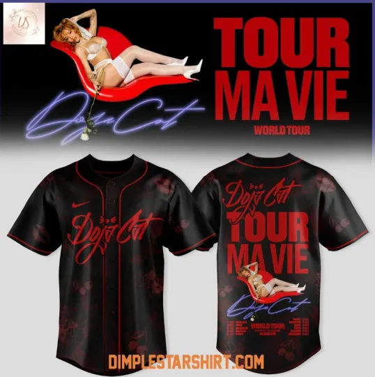 Discover Doja Cat Ma Vie World Tour 2026 Baseball Jersey