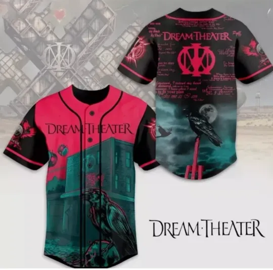 Discover Dream Theater - 40th Anniversary Tour 2025 baseball jersey