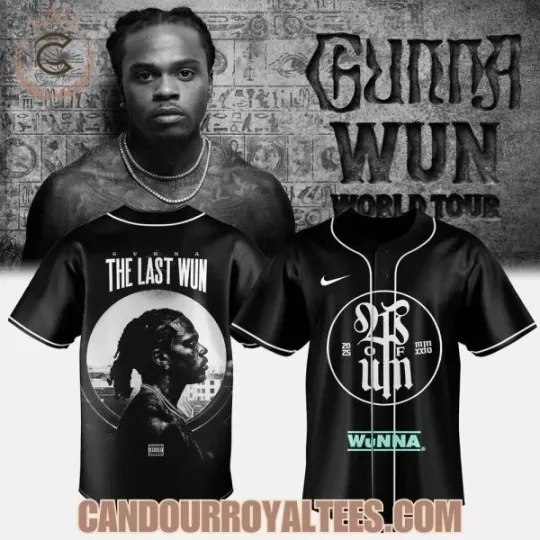 Discover Gunna Wun World Tour Limited Baseball Jersey 2025 All Sizes