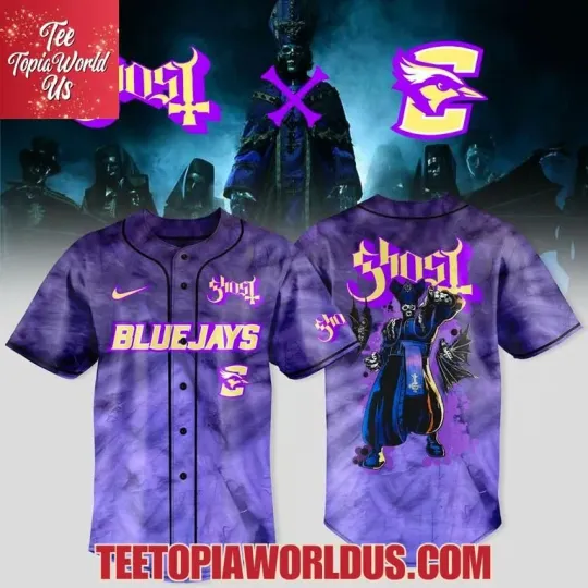 Discover hot. Bluejays x Ghost Band World Tour Merch 2025 Baseball Jersey