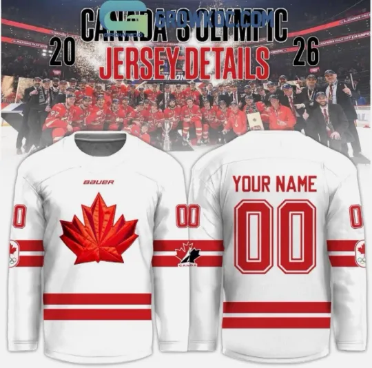 Discover Canada Olympic 2026 Hockey Jersey 3D Gift For Christmas