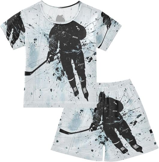 Discover ALAZA Tiger Watercolor Pajama Set Kids Short Sleeve Sleepwear 2-Piece Summer PJs