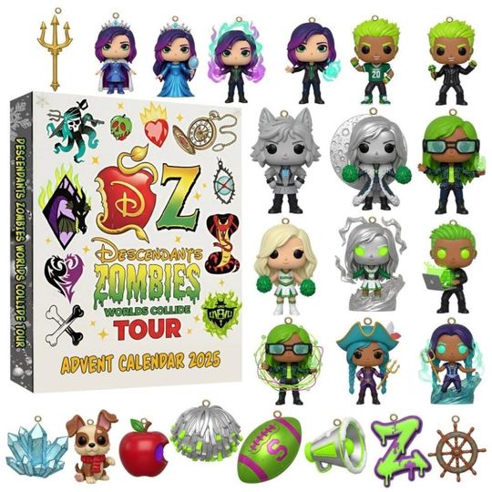 Discover Descendants Zombies Worlds Collide Tour Advent Calendar 2025