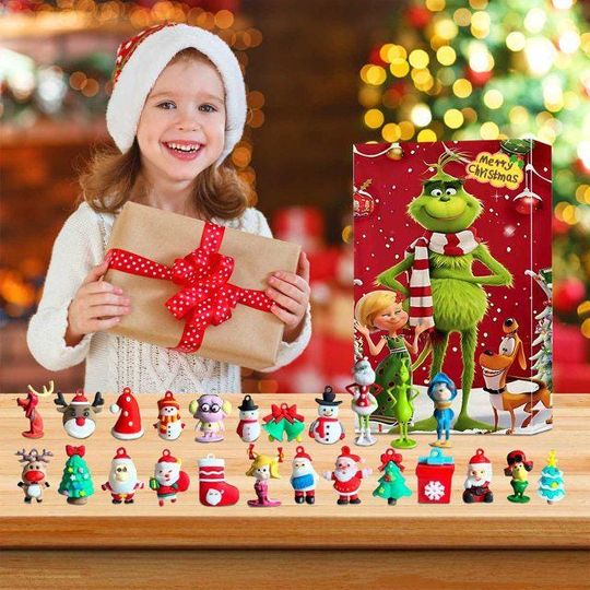 Discover Christmas funny character 2D Advent Calendar 2025, Christmas Countdown 2D Advent Calendar Gift Box With 24pcs