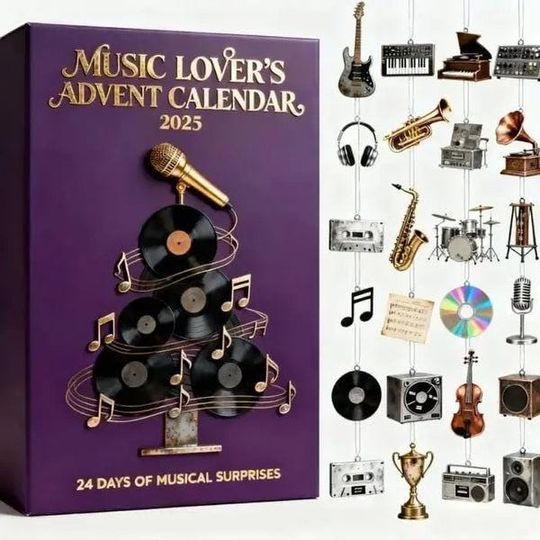 Discover Music Lover Advent Calendar, Gift For Music Lover, Guitarist Present, Music Themed, Festive Home Decor, Guitar Decorations