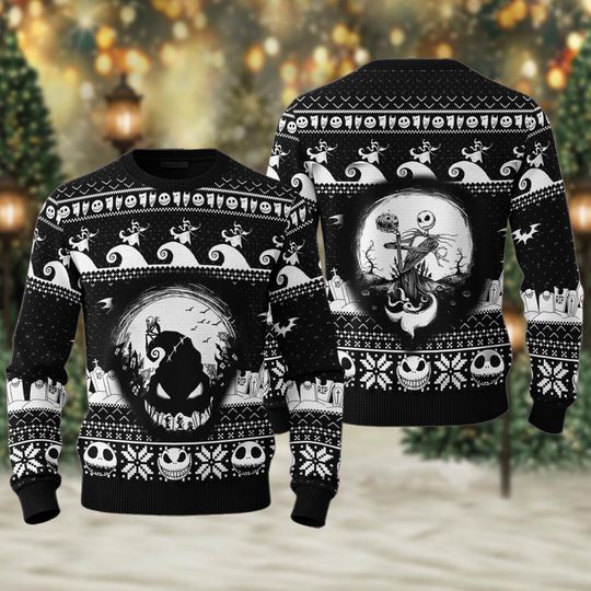 Discover Horror Nightmare Ugly Christmas Sweater, Xmas Sweatshirt, Christmas Gift for men Women kid