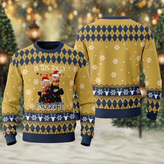 Discover Is This Jolly Enough Muppet Ugly Christmas Sweater, Muppet Santa Xmas Sweatshirt, Christmas Gift For Men Women Kid, Muppet Show Shirt