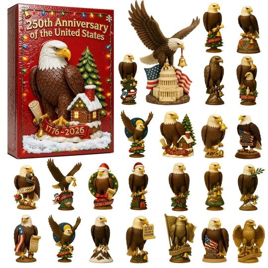 Discover Days of Faith, Joy & Patriotism Historic Advent Calendar, Faith and Freedom, Patriotic Christmas Gift, Commemorative Semi Quincentennial