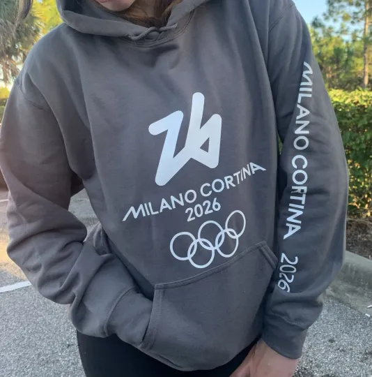 Discover Milano Cortina 2026 Winter Olympic Logo  Hoodie