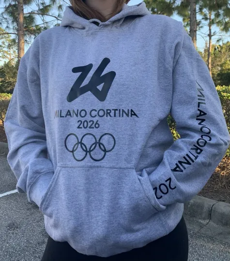 Discover Milano Cortina 2026 Winter Olympic Logo  Hoodie