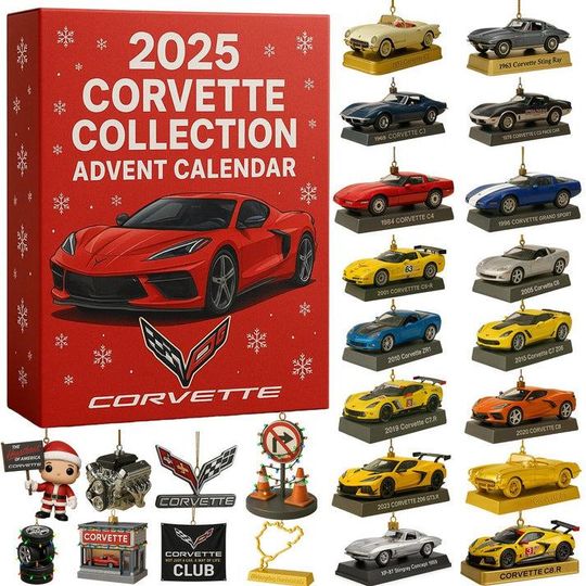 Discover Sports Car Advent Calendar,  Countdown Calendar for Kids, Gifts for Car Lovers, Christmas Collectible Cars, Christmas Tree Ornament