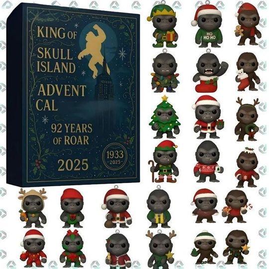 Discover Ape With Santa Movie Anniversary Advent Calendar, Gift For Women Men Him Her, Movie Lovers Gift, Christmas Countdown Calendar