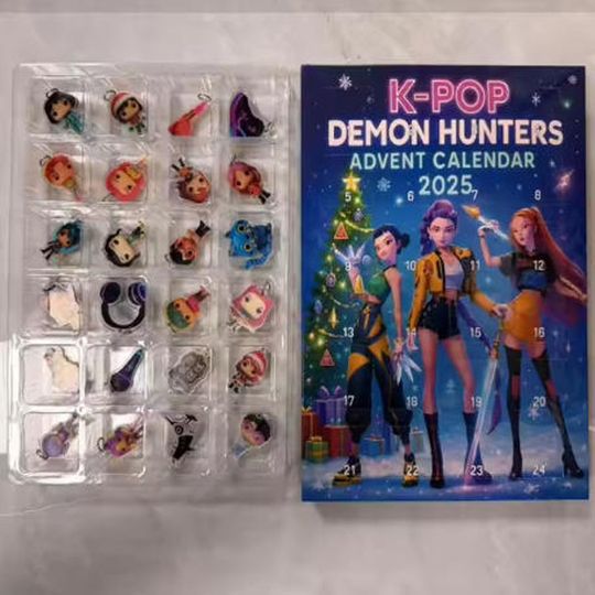 Discover In stock Christmas K-pop Demon Hunting 24pc Advent Calendar Surprise Blind Box K pop Dolls Halloween Boxes Figure Gifts Kid Toys