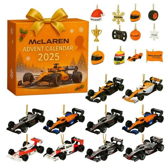 Discover Racing Car Toy Advent Calendar, Countdown Calendar for Kids, Gifts for Car Lovers, Christmas Collectible Cars, Christmas Tree Ornament