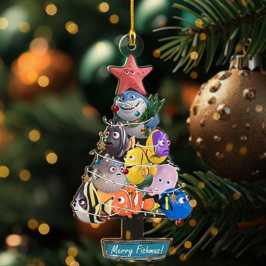 Personalized Finding Nemo Christmas Ornament, Nemo Movie Character Customized 2025 Christmas Tree Decor, Fish And Friend Xmas Gift For Kid